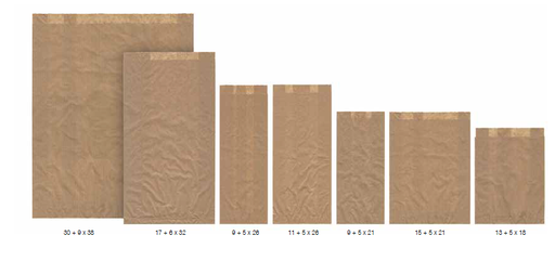[786787] BOLSA AMERICANA 11+5X26 KRAFT