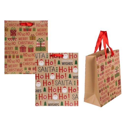 [880795] BOLSA REGALO HO HO HO 960195