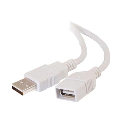 [248440] CABLE ALARGADOR USB BLANCO 2 M