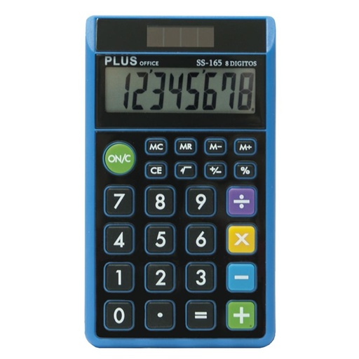 [220516] CALCULADORA PLUS OFFICE SS 165 NEGRO/AZUL