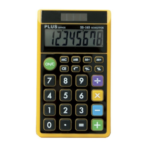 [220569] CALCULADORA PLUS SS-165 NARANJA