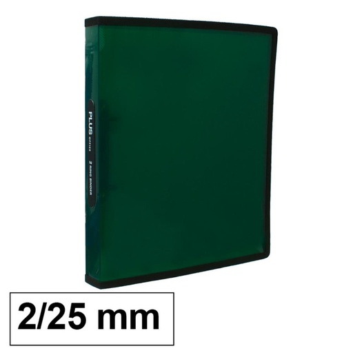 [180883] CARPETA A4 2A 25mm PLUS VERDE