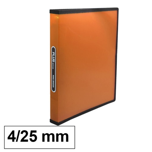 [180836] CARPETA A4 4-ANILLAS 25MM NARANJA