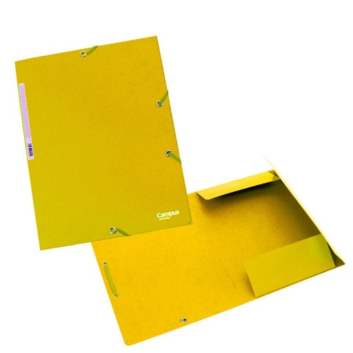 [180580] CARPETA A4 CARTON GOMA SOLAPA AMARILLO