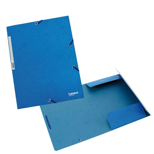 [180575] CARPETA A4 CARTON GOMA SOLAPA AZUL