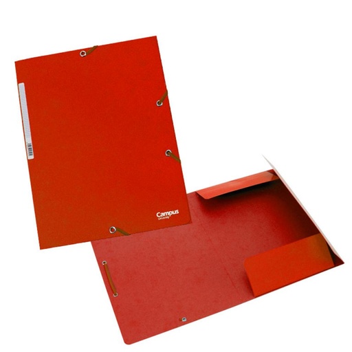 [180576] CARPETA A4 CARTON GOMA SOLAPA ROJO