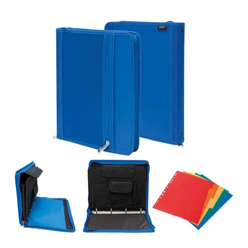 [181166] CARPETA CAMPUS A4 4A/30 CREMALLERA AZUL