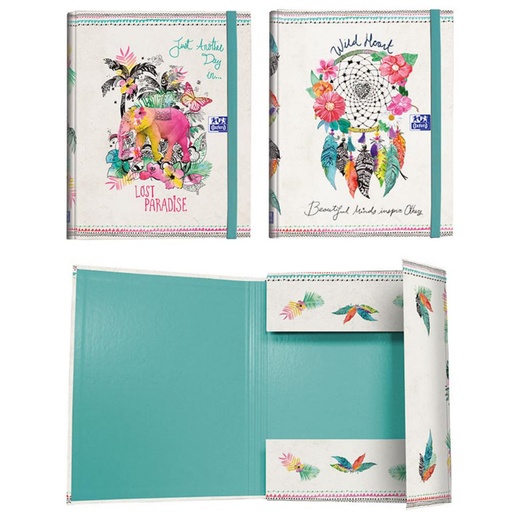 [002810] CARPETA CARTON OXFORD A4+GOM-S