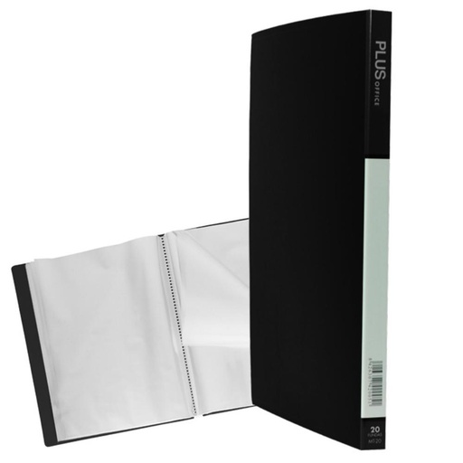 [180689] CARPETA FUNDAS MT20 RIGIDA 20F NEGRO