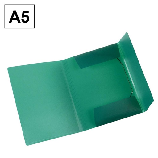 [180541] CARPETA PLASTICO SOLAPA A5 VERDE