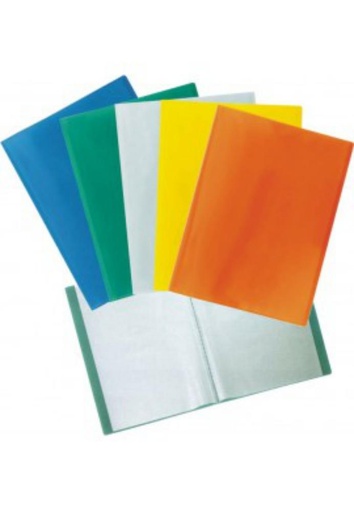 [180681] CARPETA TRASLUCIDA 30 FUNDAS NARANJA