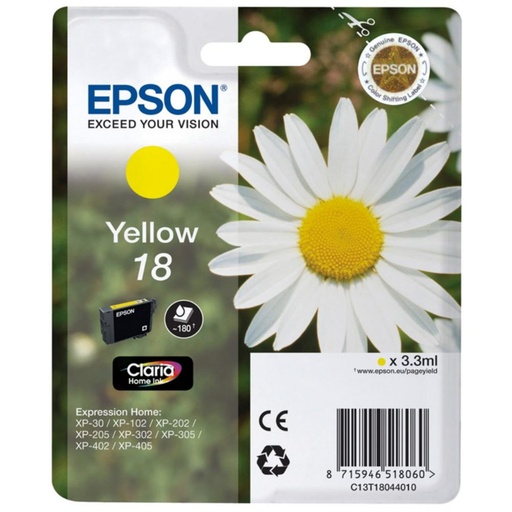[166280] CARTUCHO EPSON 18 AMARILLO