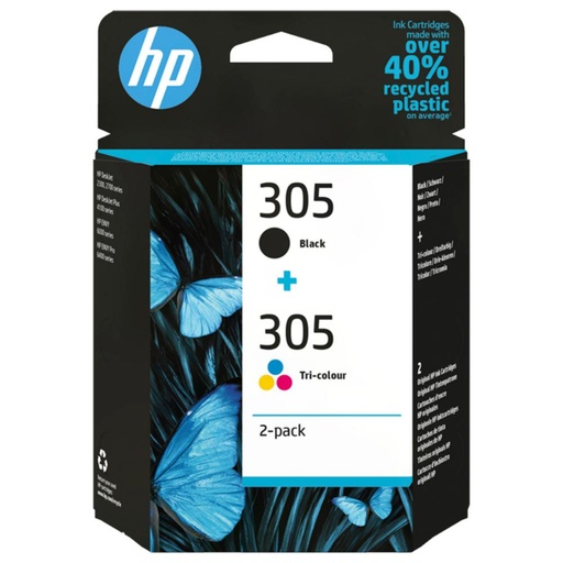 [165124] CARTUCHO HP305 NEGRO+TRICOLOR