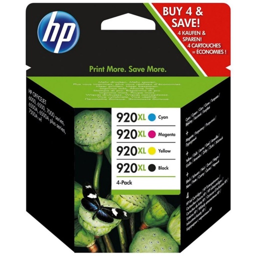 [166332] CARTUCHO HP920XL C2N92AE PACK4