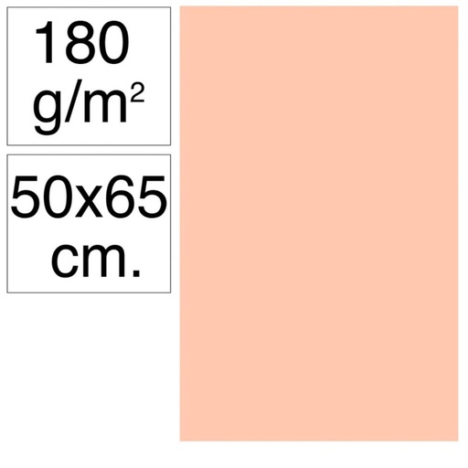 [630724] CARTULINA CAMPUS 50X65CM 180G CARNE 25UD