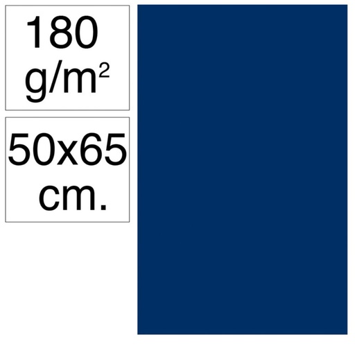 [630507] CARTULINA 50X65 180G ULTRAMAR 25UD