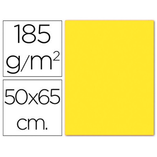 [649915] CARTULINA 50X65 GUARRO FLU.AMA