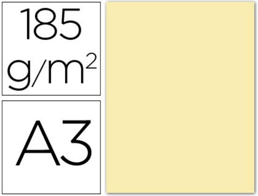 [649511] CARTULINA A3 GUARRO CREMA 185G