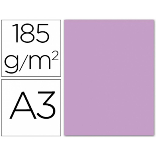 [649500] CARTULINA A3 GUARRO LILA 185G
