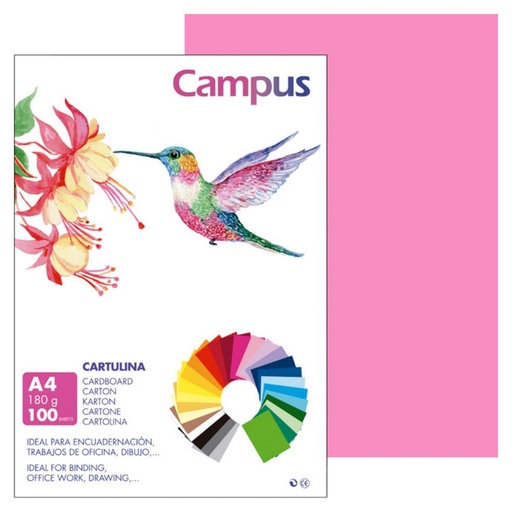 [220574] CARTULINA A4 MAKRO CHICLE 180G