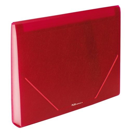 [180700] CLASIFICADOR PP.12DEP.GOMA OPACO ROJO