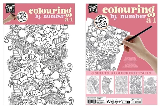 [624280] COLOREAR POR NUMERO A4 CR5006/GE