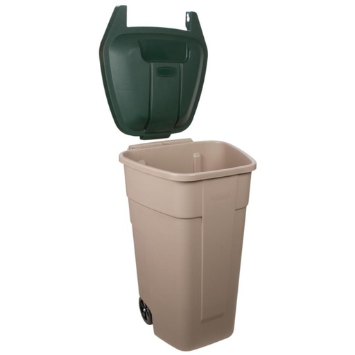 [749272] CONTENEDOR GRIS RUEDAS 100L