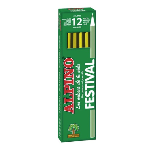 [649433] CREYONES ALPINO 12 FESTIV.AMAR