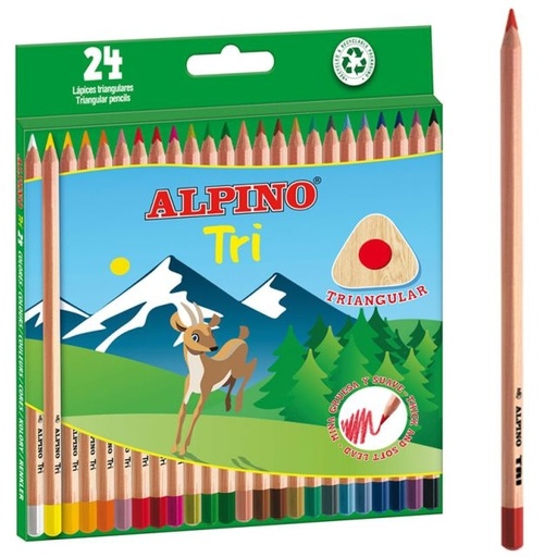 [630248] CREYONES ALPINO 24 COL.TRI