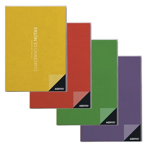 [028771] CUADERNO NOTAS ADDITIO A4 CASTELLANO COLORES SURTIDOS
