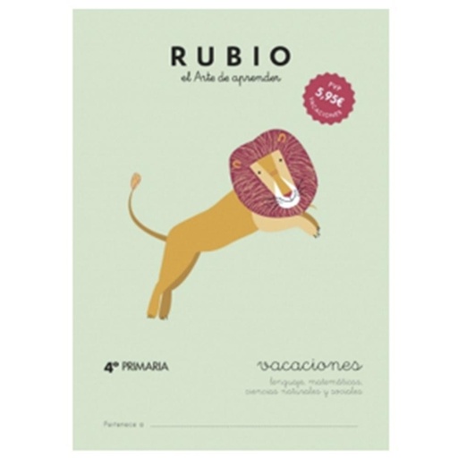 [630659] CUADERNO RUBIO VACACIONES 4ºPR