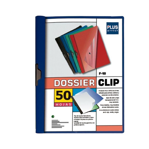 [180266] DOSSIER PINZA LATERAL 50H AZUL