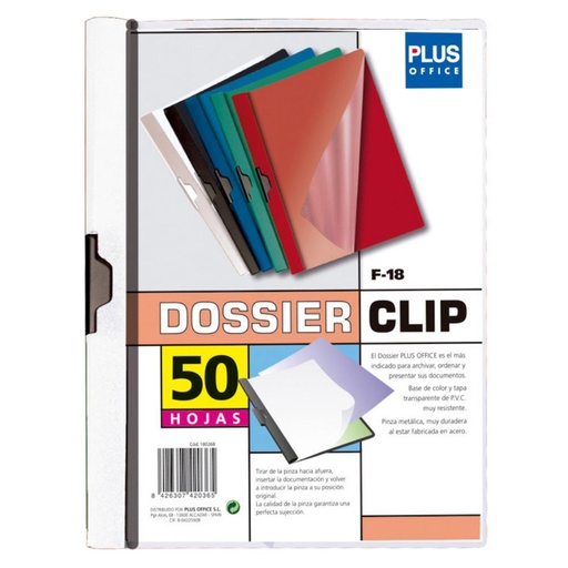 [181029] DOSSIER PINZA LATERAL 50H BLANCO