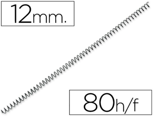 [220184] ESPIRAL METALICO P56/4:1 12 MM