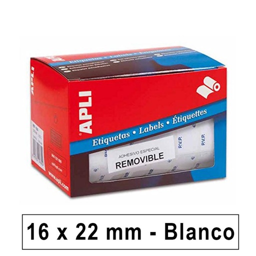 [029132] ETIQUETAS ROLLO APLI 16X22 PVP
