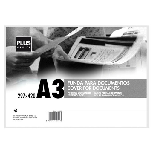 [180458] FUNDA DOCUMENTOS A-3 RIGIDA