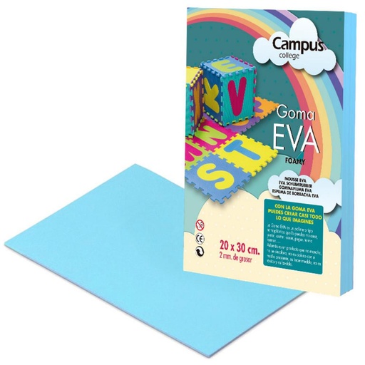 [630461] GOMA EVA CAMPUS A4 AZUL CIELO