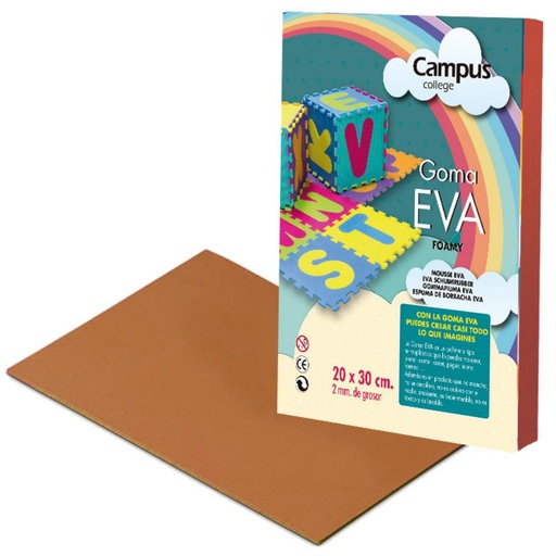 [630454] GOMA EVA CAMPUS A4 MARRON