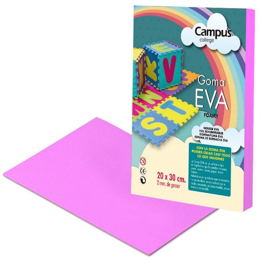[630460] GOMA EVA CAMPUS A4 ROSA