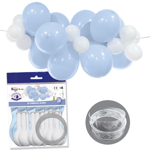 [882438] GUIRNALDA 24 GLOBOS AZUL/BLANCO 2426-7201