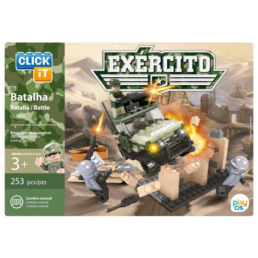 [710228] JUEGO BLOQUES CLICK-IT EJERCIT