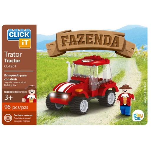 [710229] JUEGO BLOQUES CLICK-IT TRACTOR