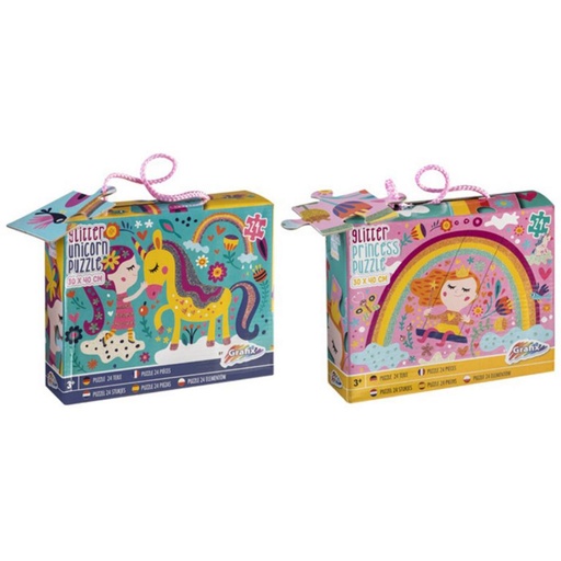 [862570] JUEGO EDUC.24p PUZZLE GLITTER