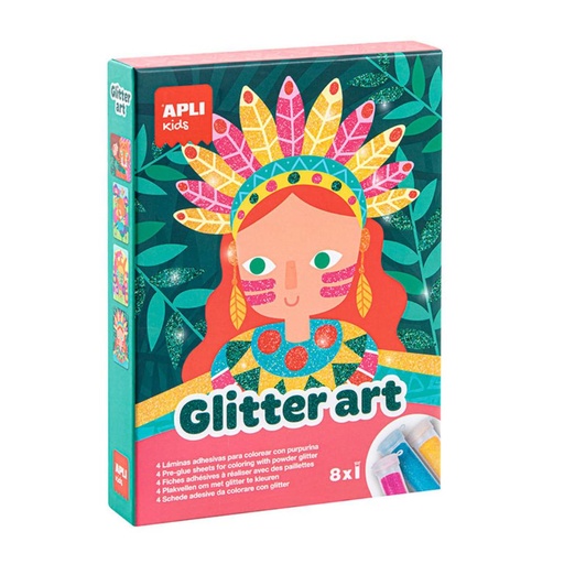 [710282] JUEGO EDUC.APLI GLITTER ART