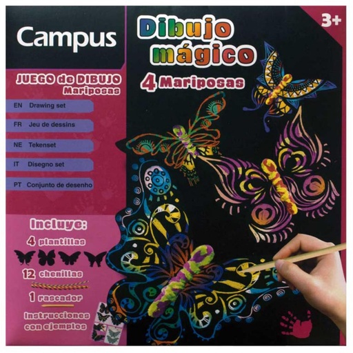 [630689] LAMINA DIBUJO MAGICO MARIPOSA