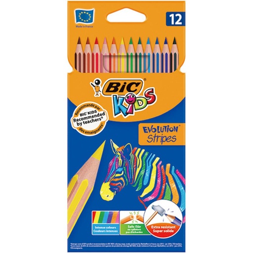 [649790] LAPICES BIC TROPICOLOR 12