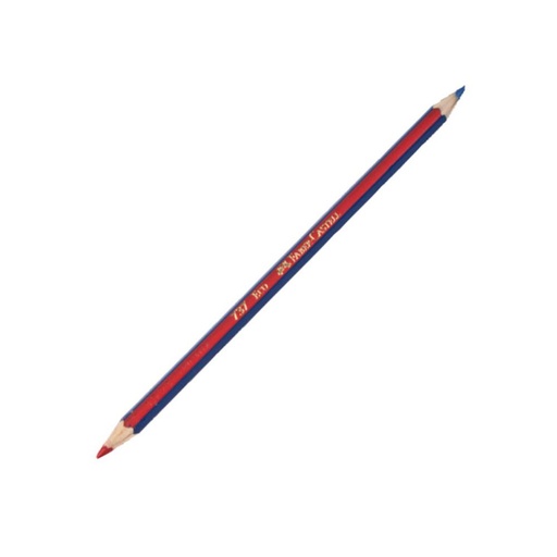 [080916] LAPIZ FABER-CASTELL BICOLOR AZUL Y ROJO 3 MM. /12 UD.