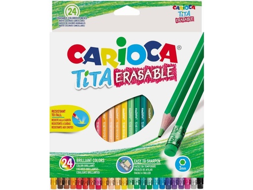 [122058] LAPIZ TITA C/GOMA 42938 24 COL