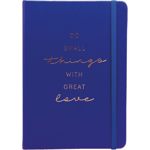 [002961] LIBRETA MO A5 C/GOMA 100H 80G PUNTOS AZUL