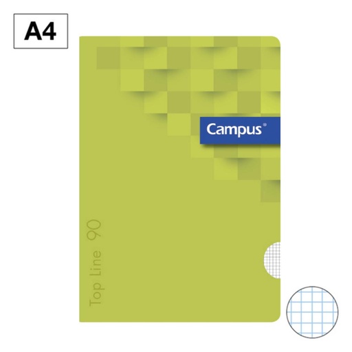 [002996] LIBRETA A4 GRAP 48H 90G PP 4 VERDE CLARO